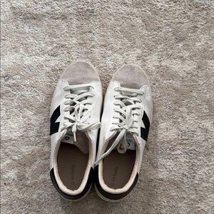 Victoria White and Black Women's Sneakers